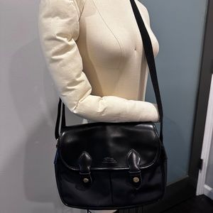 LongChamp Leather and Nylon messager bag
